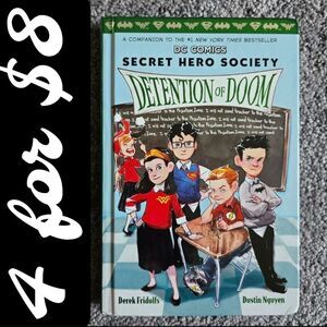 DC Comics Secret Hero Society: Detention of Doom Hardcover Book Youth Teen Kids